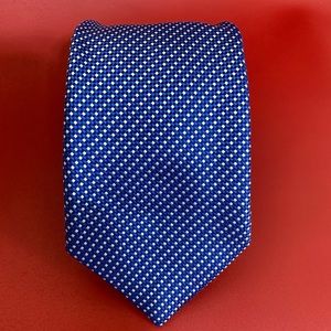 Pink Shirtmaker Blue Silk Tie